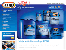 Tablet Screenshot of obchod.zerobarvy.cz
